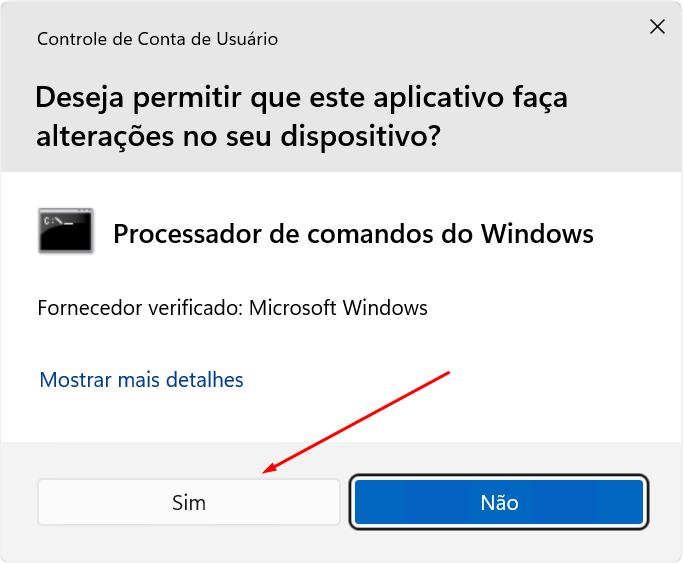 Passo 8 da instalação